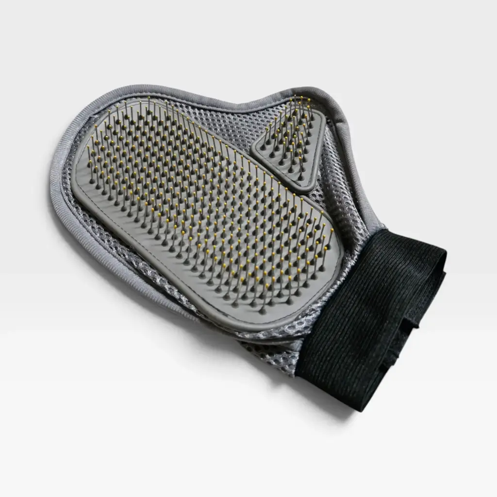 MANOPLA CEPILLO GRIS