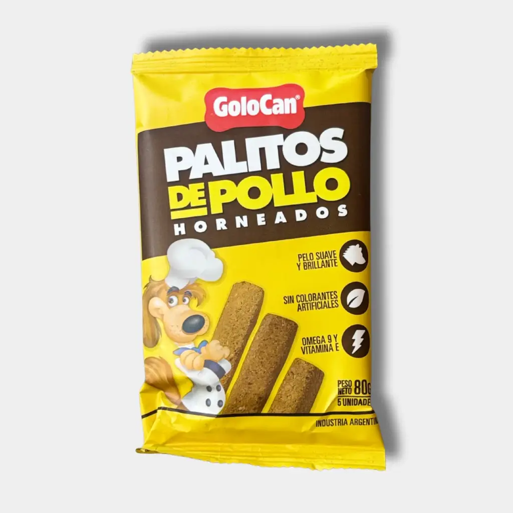 PALITOS GOLOCAN DE POLLO X5UNI 80G