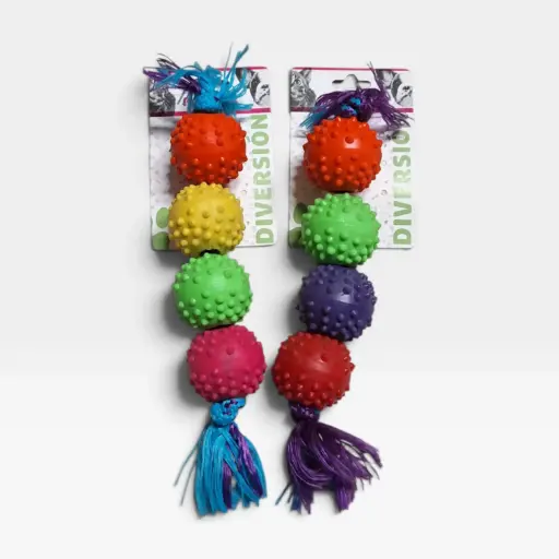 [S1504] PELOTA C/PUAS DE GOMA X4
